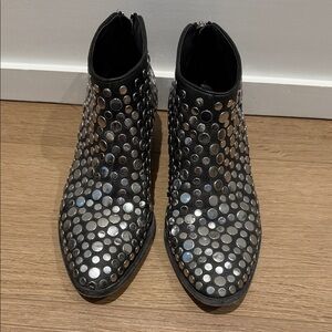 Studded Alexander Wang Black Ankle Boots